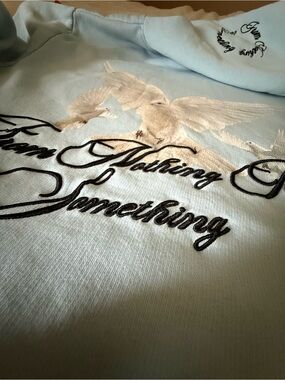 Hoodrich Light Blue Embroidered Dove Hoodie